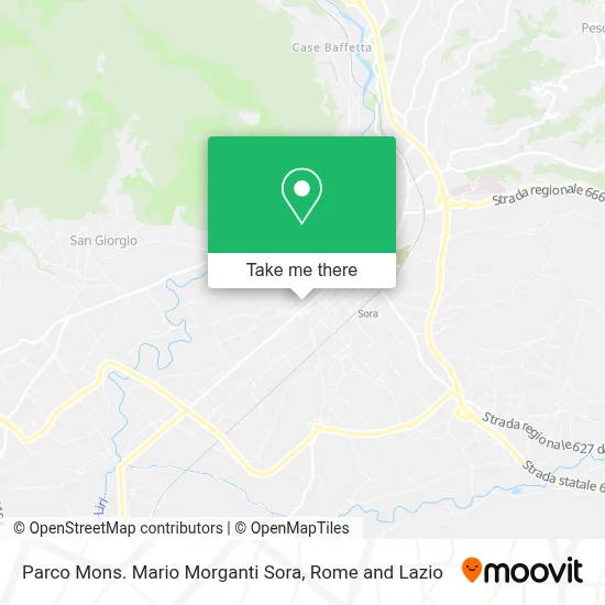 Parco Mons. Mario Morganti Sora map
