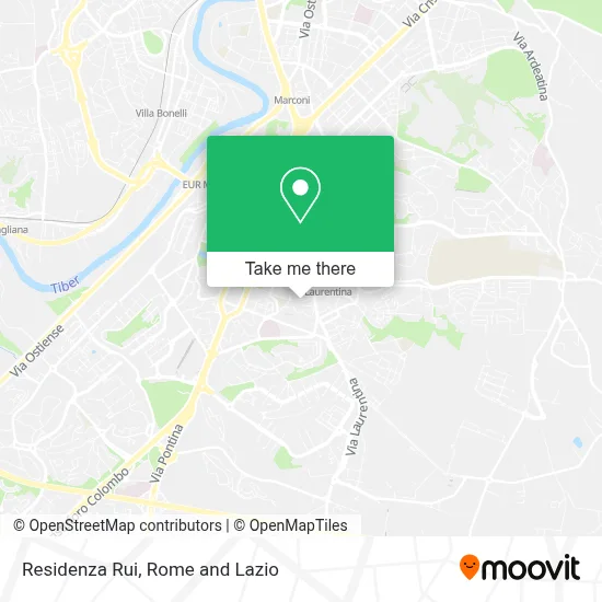Residenza Rui map