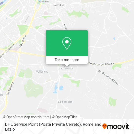 DHL Service Point (Posta Privata Cerreto) map