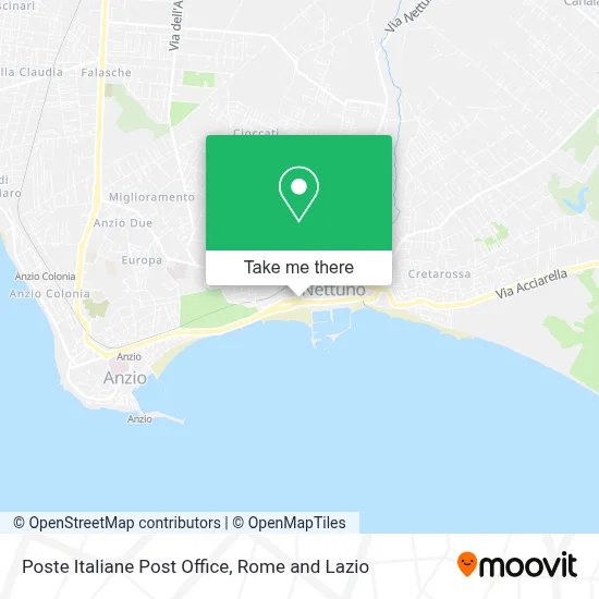 Poste Italiane Post Office map
