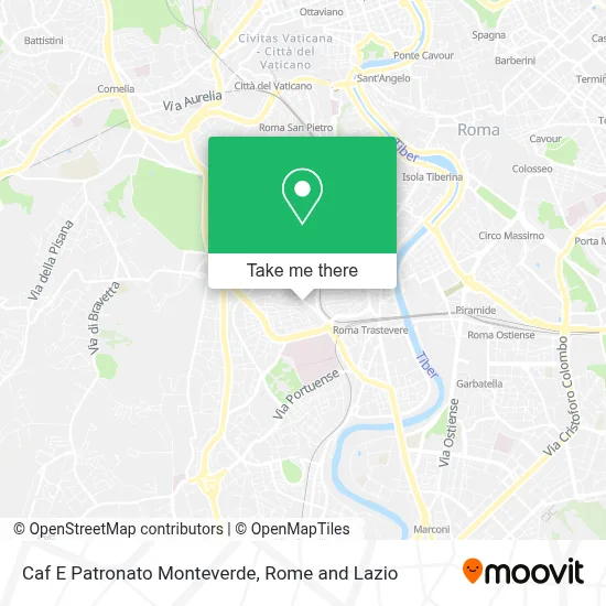 Caf E Patronato Monteverde map