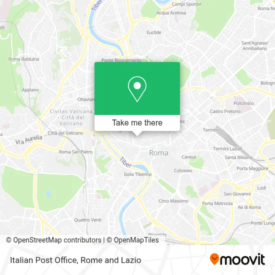Italian Post Office map