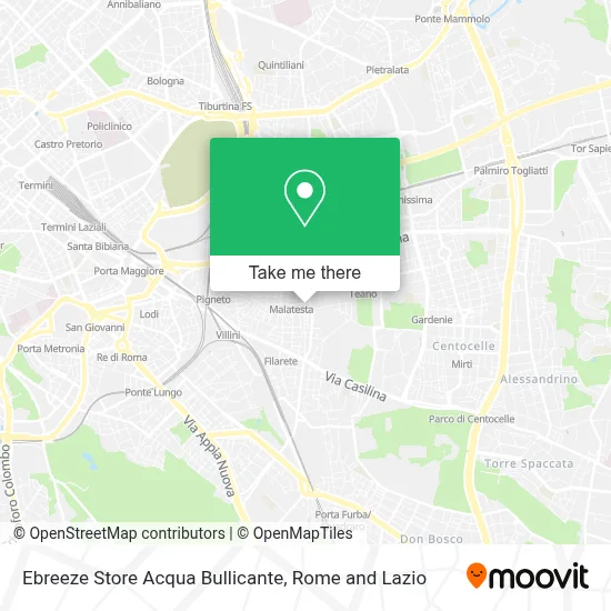 Ebreeze Store Acqua Bullicante map