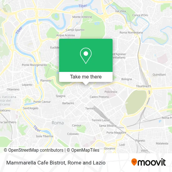 Mammarella Cafe Bistrot map