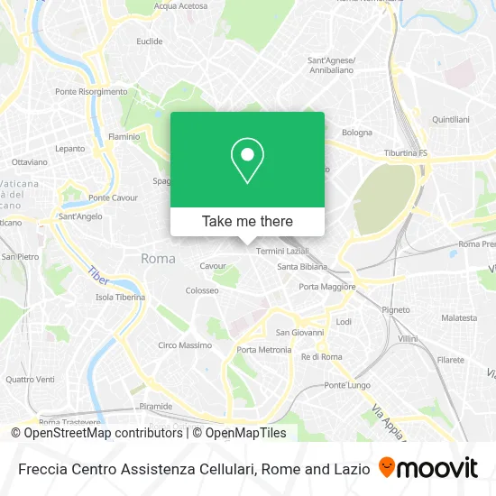 Freccia Centro Assistenza Cellulari map