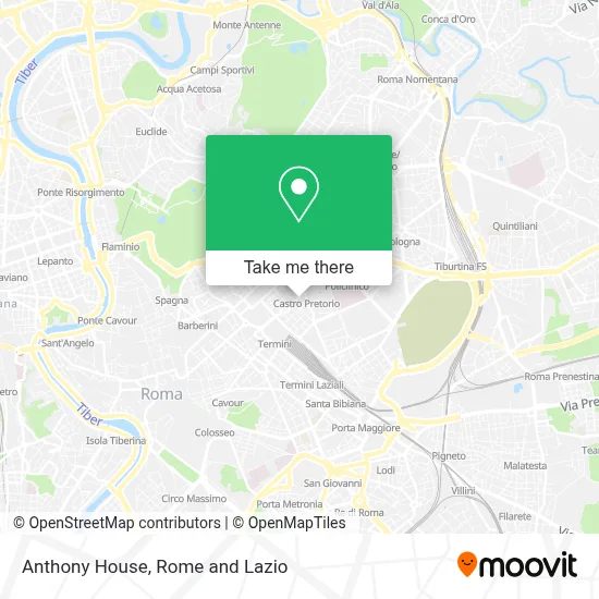 Anthony House map