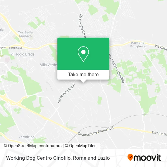 Working Dog Centro Cinofilo map