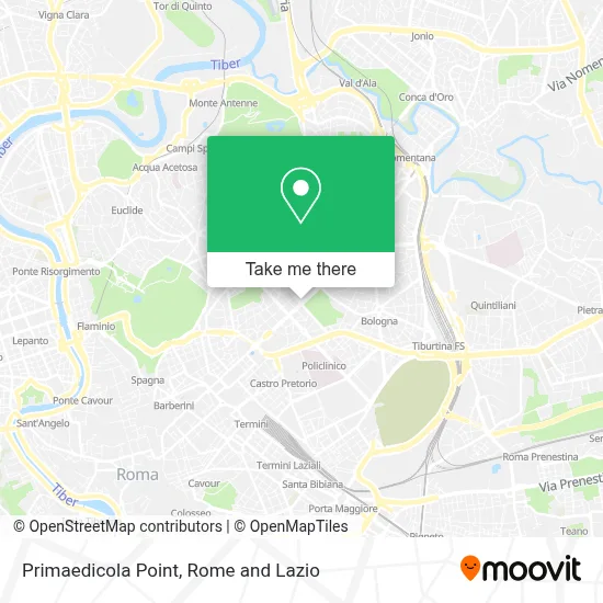 Primaedicola Point map