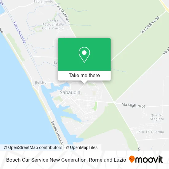 Bosch Car Service New Generation map
