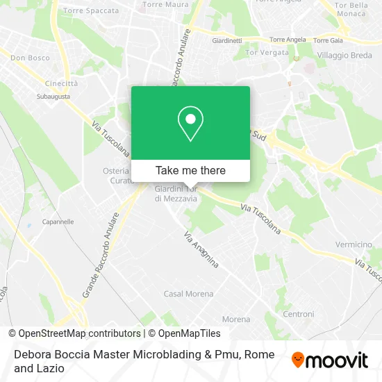 Debora Boccia Master Microblading & Pmu map