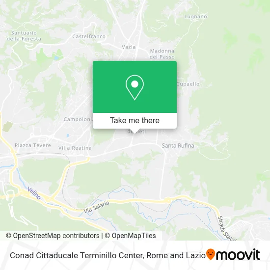 Conad Cittaducale Terminillo Center map