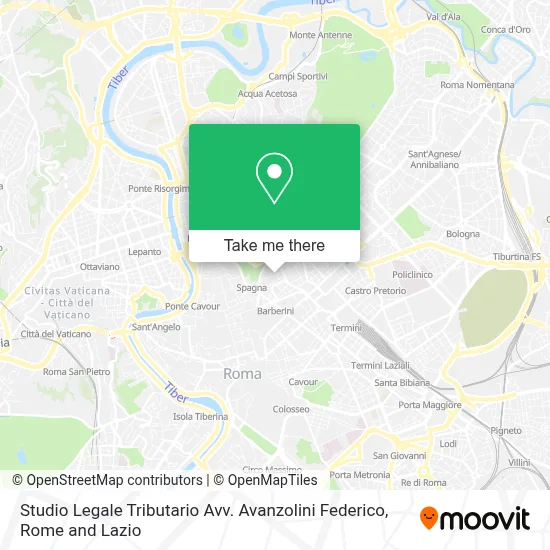 Studio Legale Tributario Avv. Avanzolini Federico map