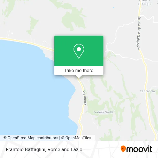 Frantoio Battaglini map