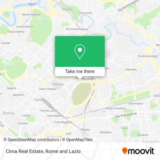 Cima Real Estate map