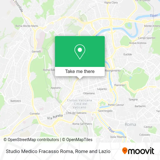 Studio Medico Fracasso Roma map