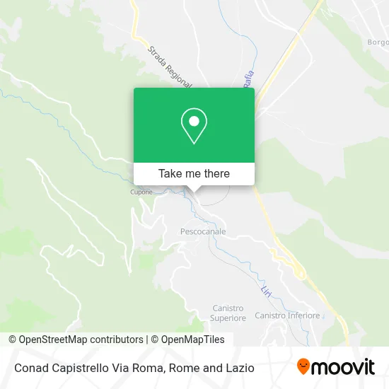 Conad Capistrello Via Roma map