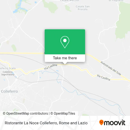 Ristorante La Noce Colleferro map