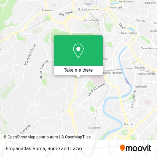 Empanadas Roma map