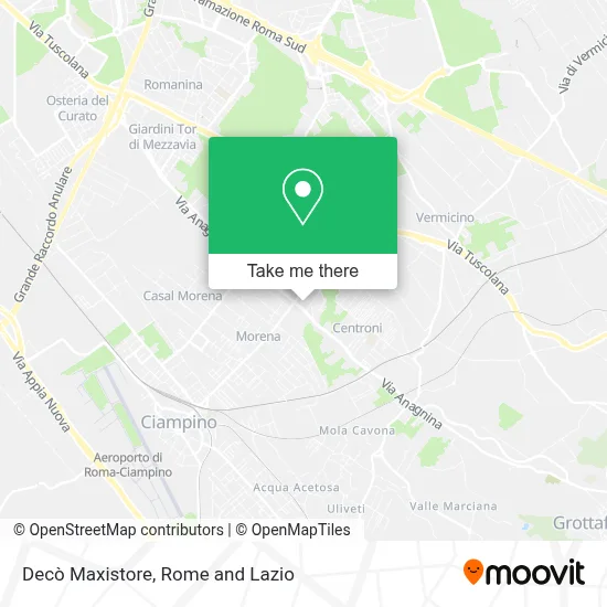 Decò Maxistore map