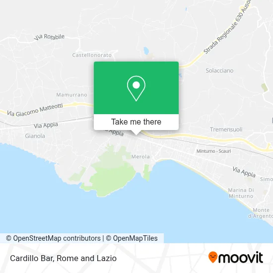 Cardillo Bar map