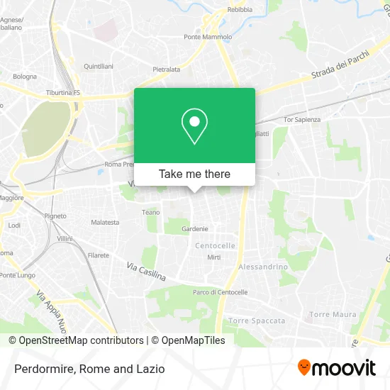 Perdormire map