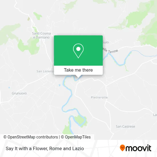 Say It with a Flower map