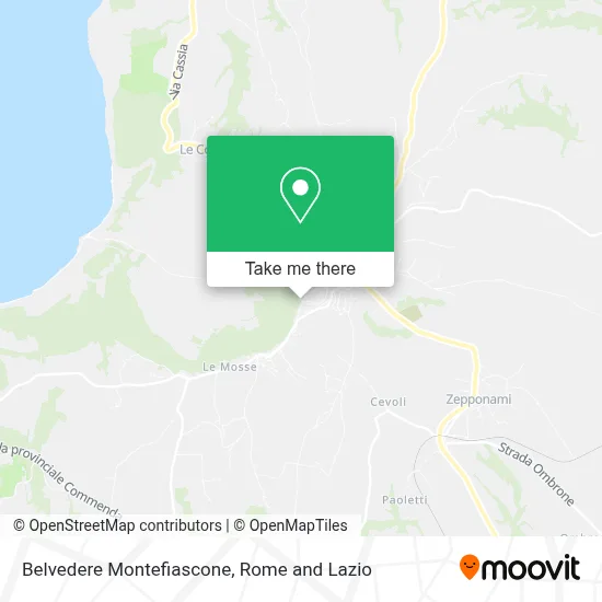Belvedere Montefiascone map