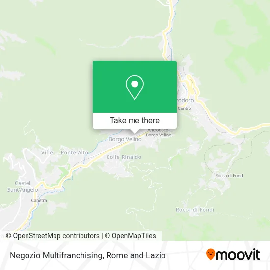 Negozio Multifranchising map