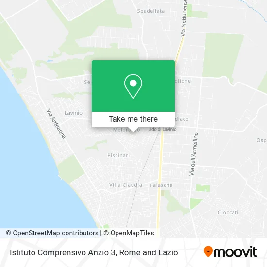 Istituto Comprensivo Anzio 3 map