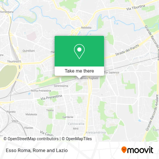 Esso Roma map
