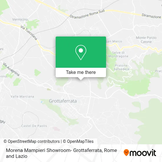 Morena Mampieri Showroom- Grottaferrata map