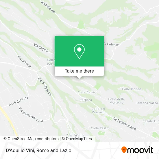 D'Aquilio Vini map