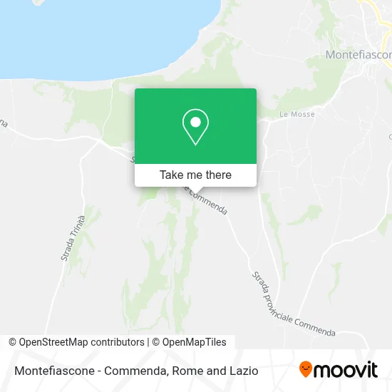 Montefiascone - Commenda map