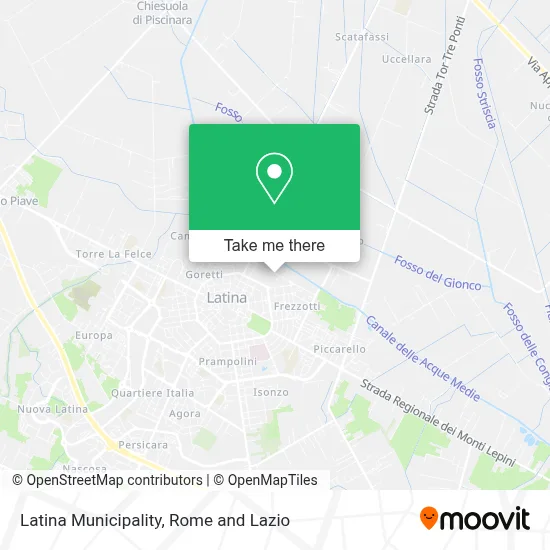 Latina Municipality map