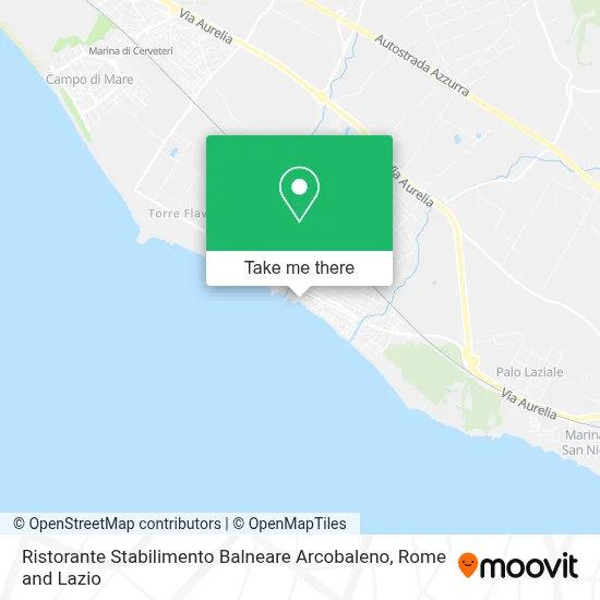 Ristorante Stabilimento Balneare Arcobaleno map