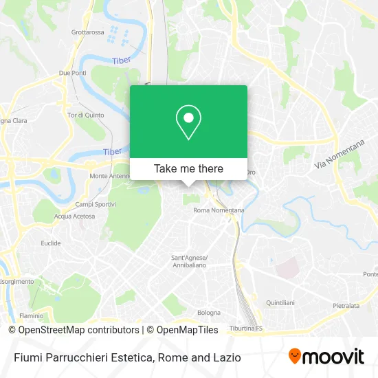 Fiumi Parrucchieri Estetica map