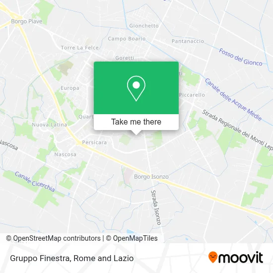 Gruppo Finestra map