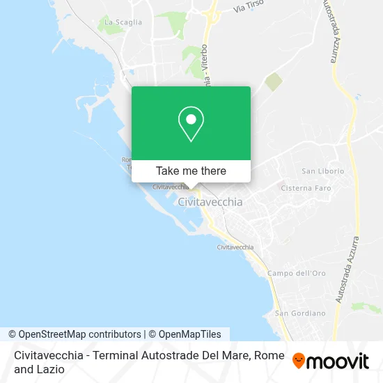 Civitavecchia - Terminal Autostrade Del Mare map
