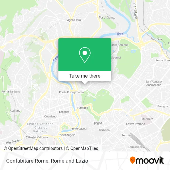 Confabitare Rome map