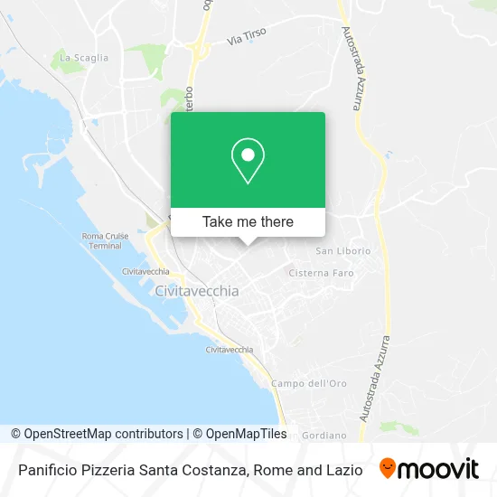 Panificio Pizzeria Santa Costanza map