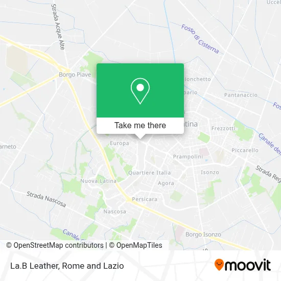 La.B Leather map