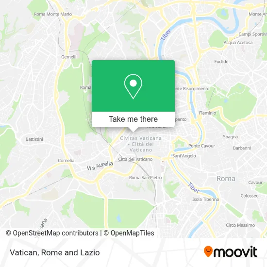 Vatican map