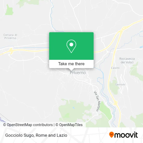 Gocciolo Sugo map