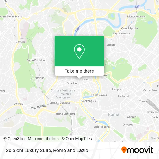Scipioni Luxury Suite map