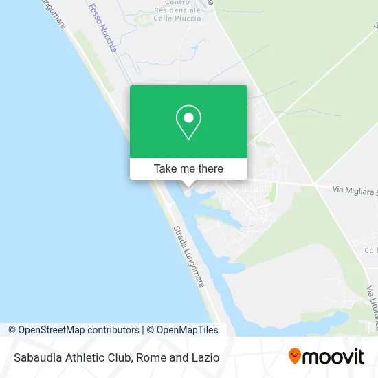 Sabaudia Athletic Club map