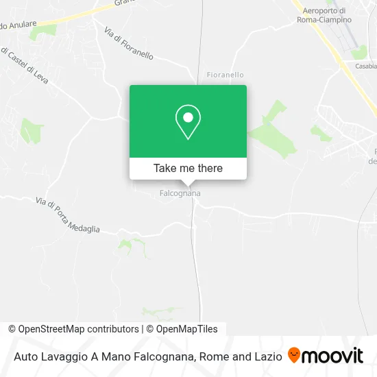 Auto Lavaggio A Mano Falcognana map
