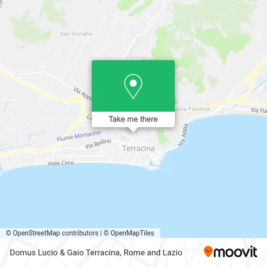 Domus Lucio & Gaio Terracina map
