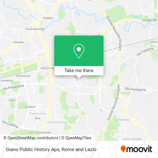 Giano Public History Aps map