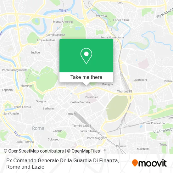 Ex Comando Generale Della Guardia Di Finanza map