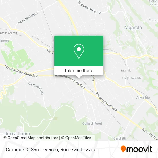 Comune Di San Cesareo map